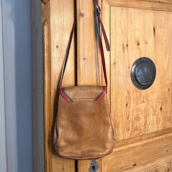 Saccardi Handmade Italian Leather Crossbody Bag Unique - Picture 3 of 13